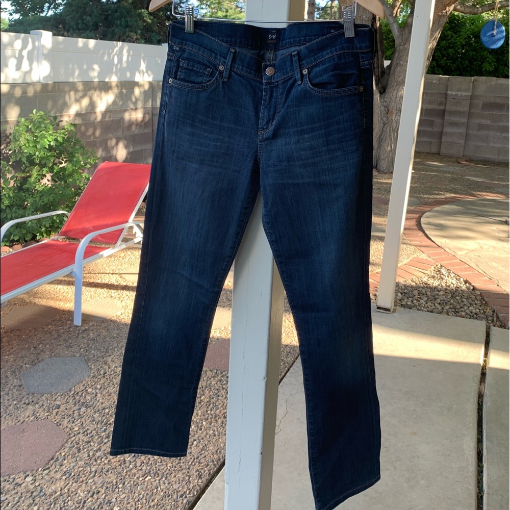 Citizens of Humanity Ava low rise straight leg dark navy jeans size 29